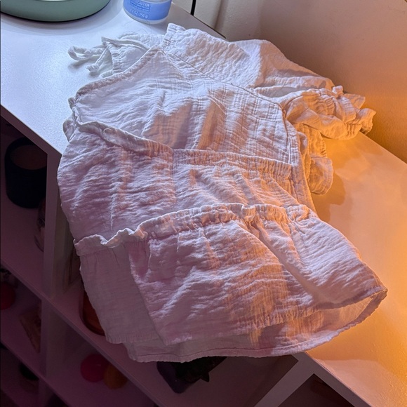 Pink Ruffled Crop Top - Picture 4 of 4